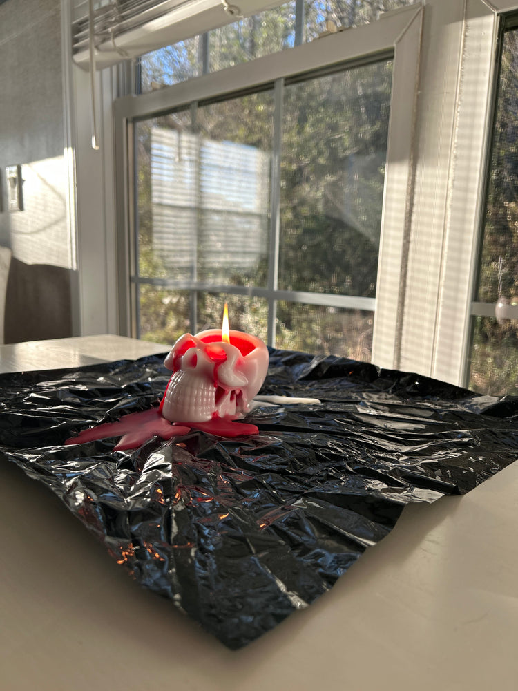 The Skull of Your Enemy - Bleeding Skull Candles
