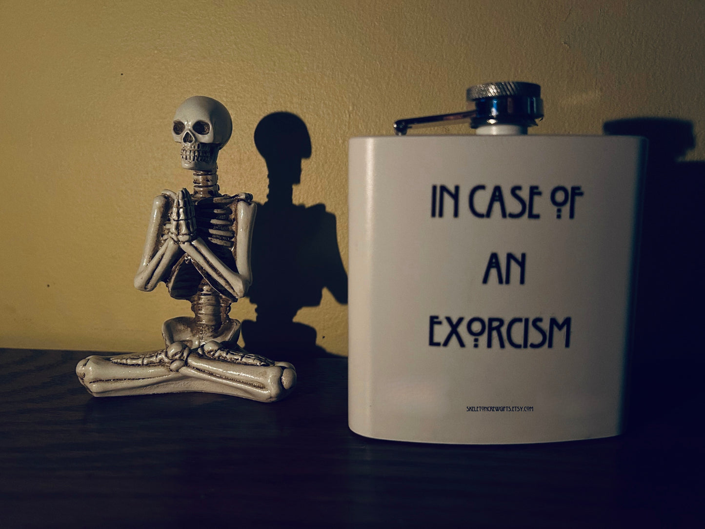 "In Case of an Exorcism" Party Flask