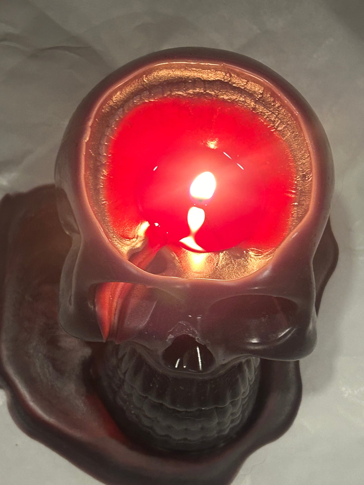 The Skull of Your Enemy - Bleeding Skull Candle