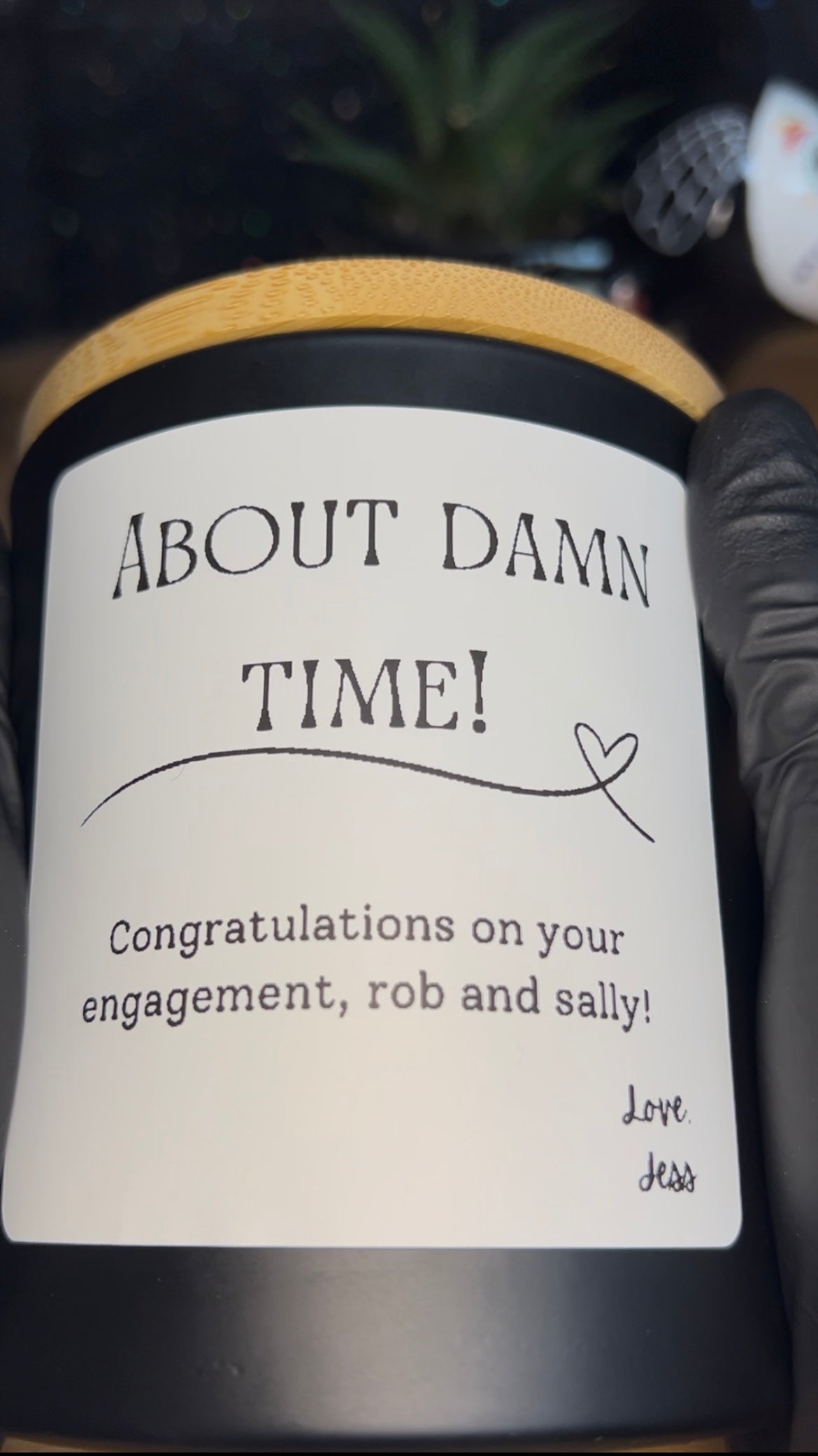 Personalized Candle Gift