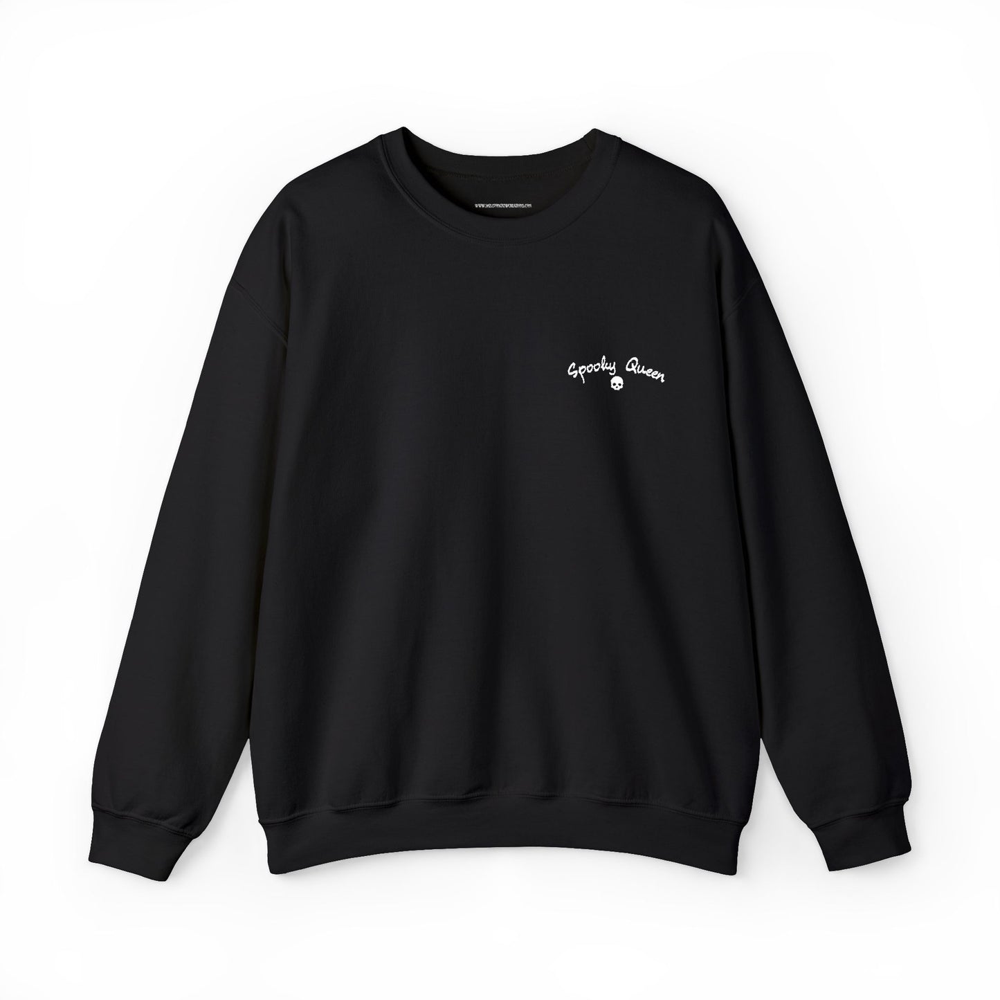 Spooky Queen Embroidered Crewneck Sweater