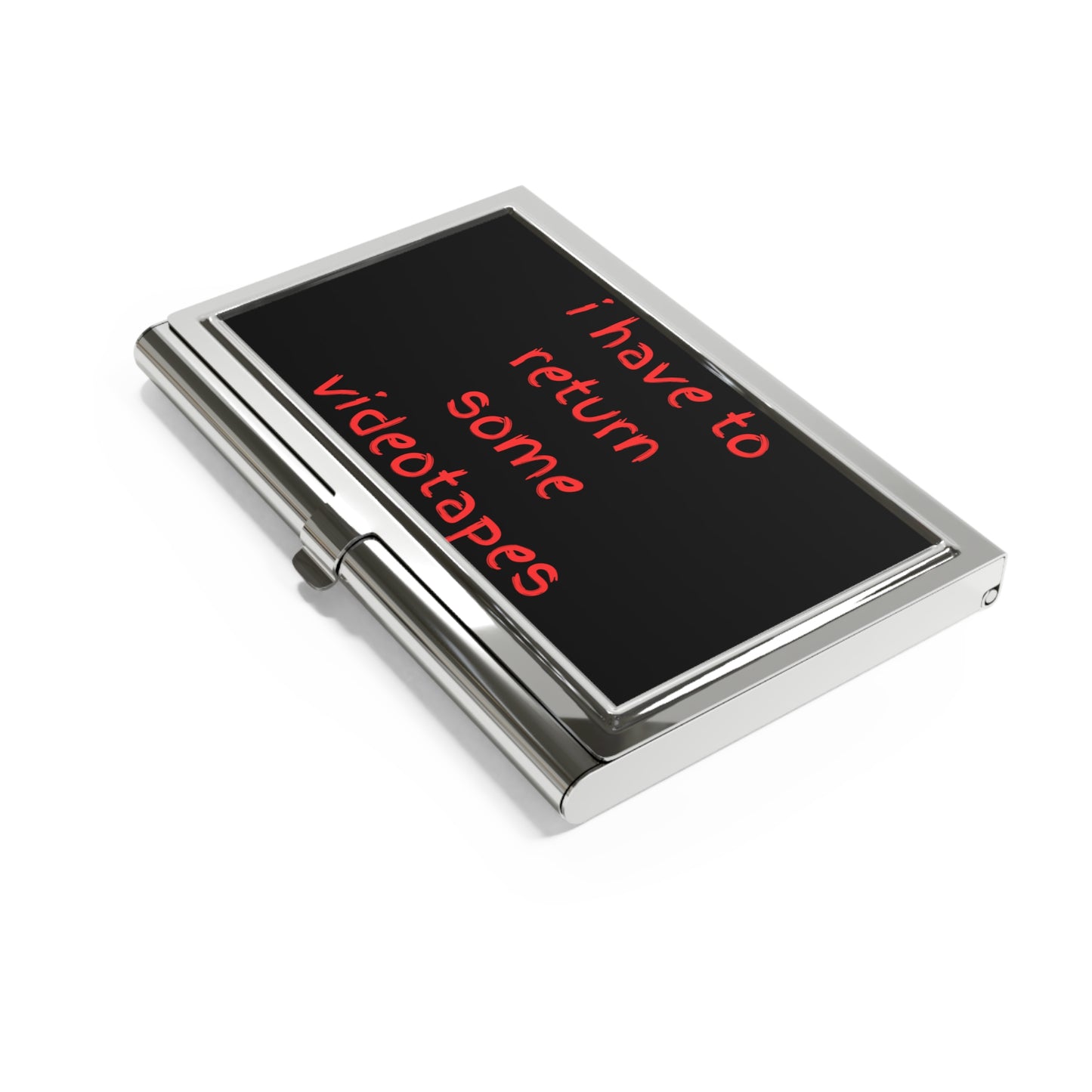 "I Have to Return Some Videotapes" American Psycho Themed Business Card Holder
