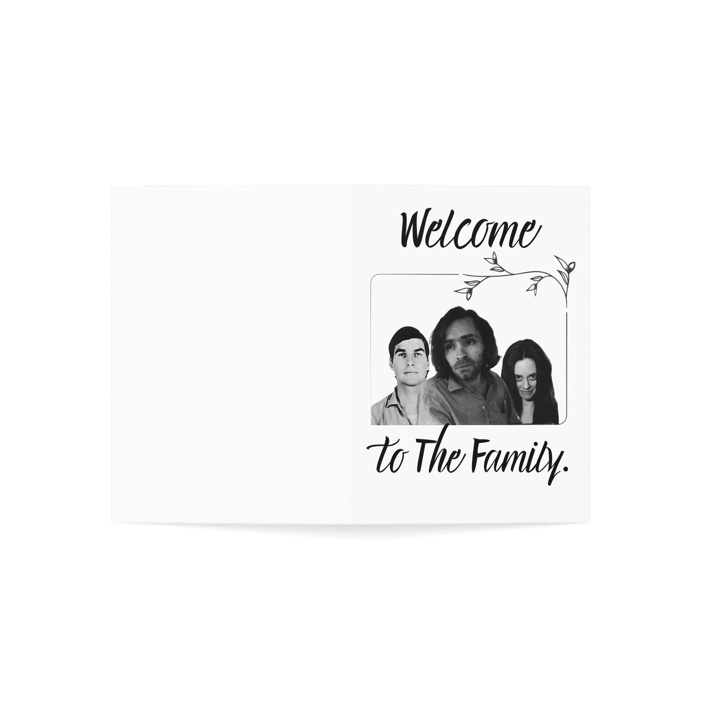 Manson Family Engagement Card