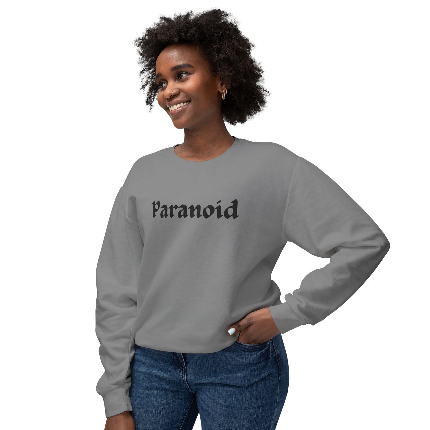 "Paranoid" Crewneck Sweater