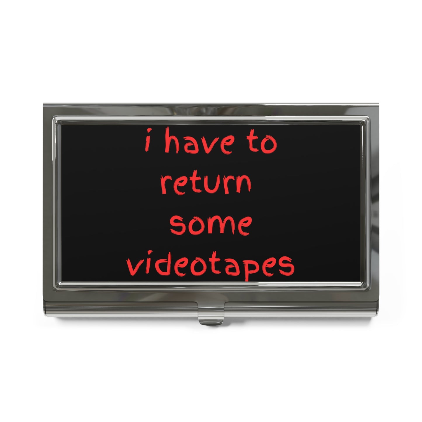 "I Have to Return Some Videotapes" American Psycho Themed Business Card Holder