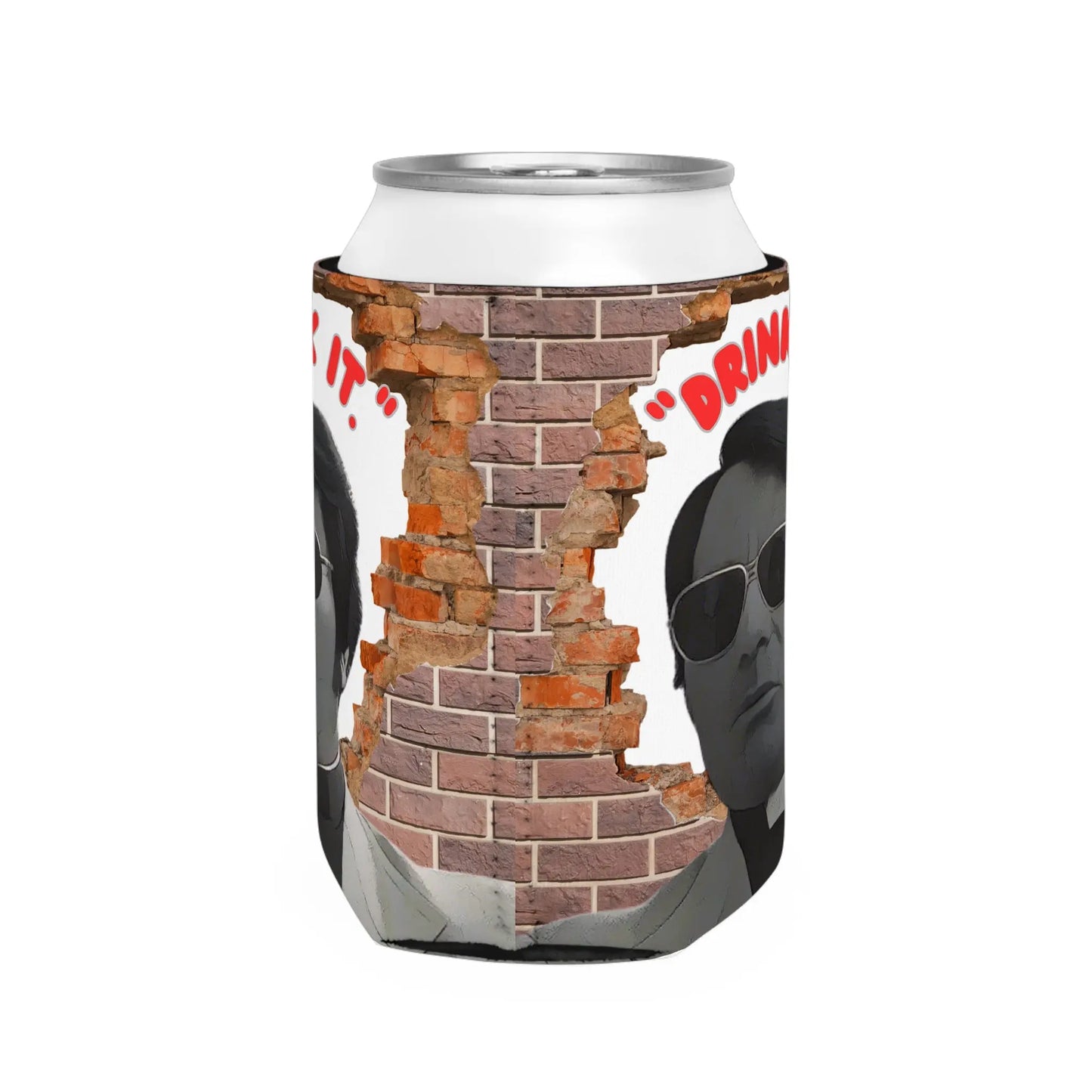Jim Jones "Drink It." Beer Koozie Printify