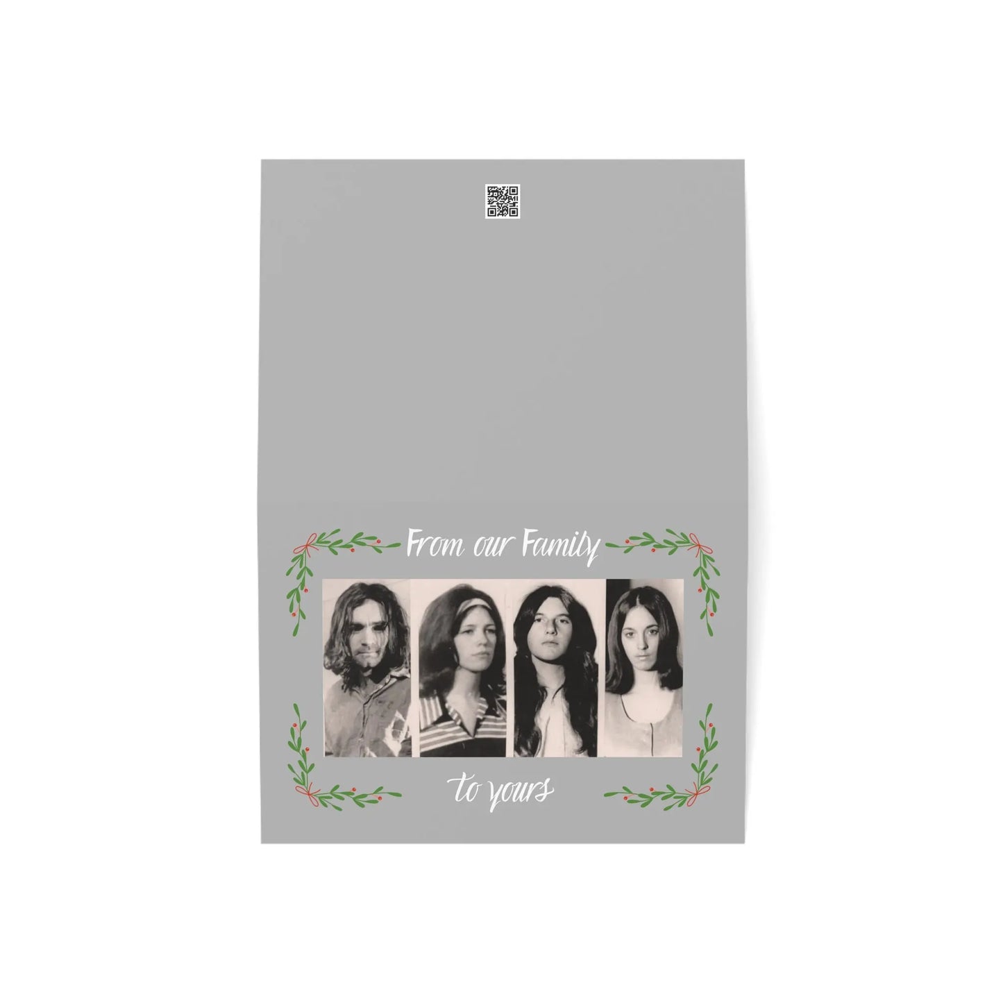 Manson Family Holiday Card Printify