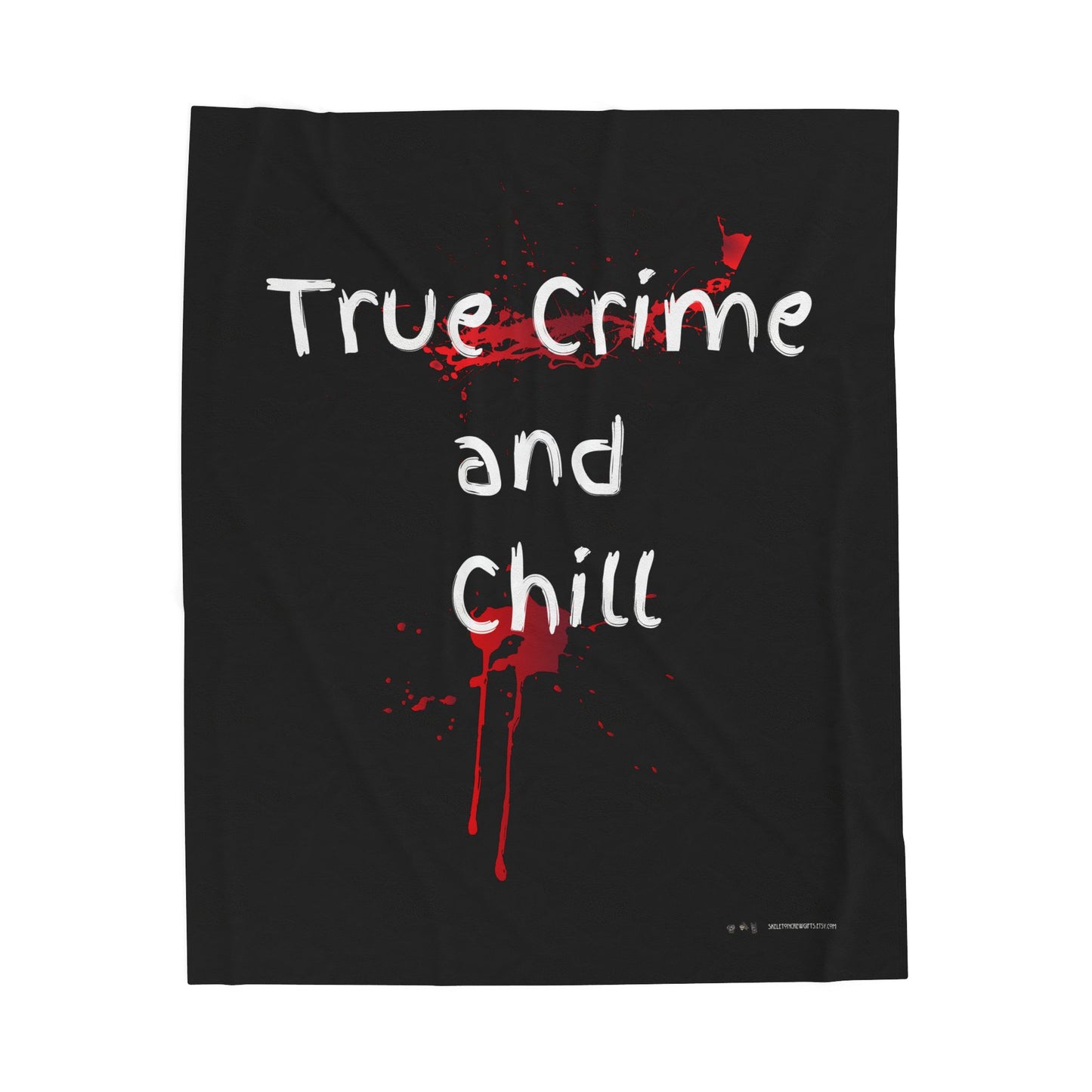 "True Crime and Chill" Plush Throw Blanket