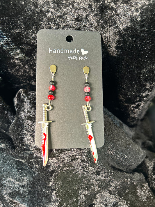 Bloody Knife Earrings