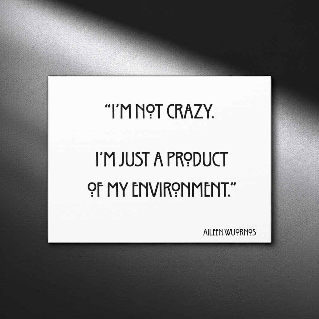 Aileen Wuornos Quote Canvas Print