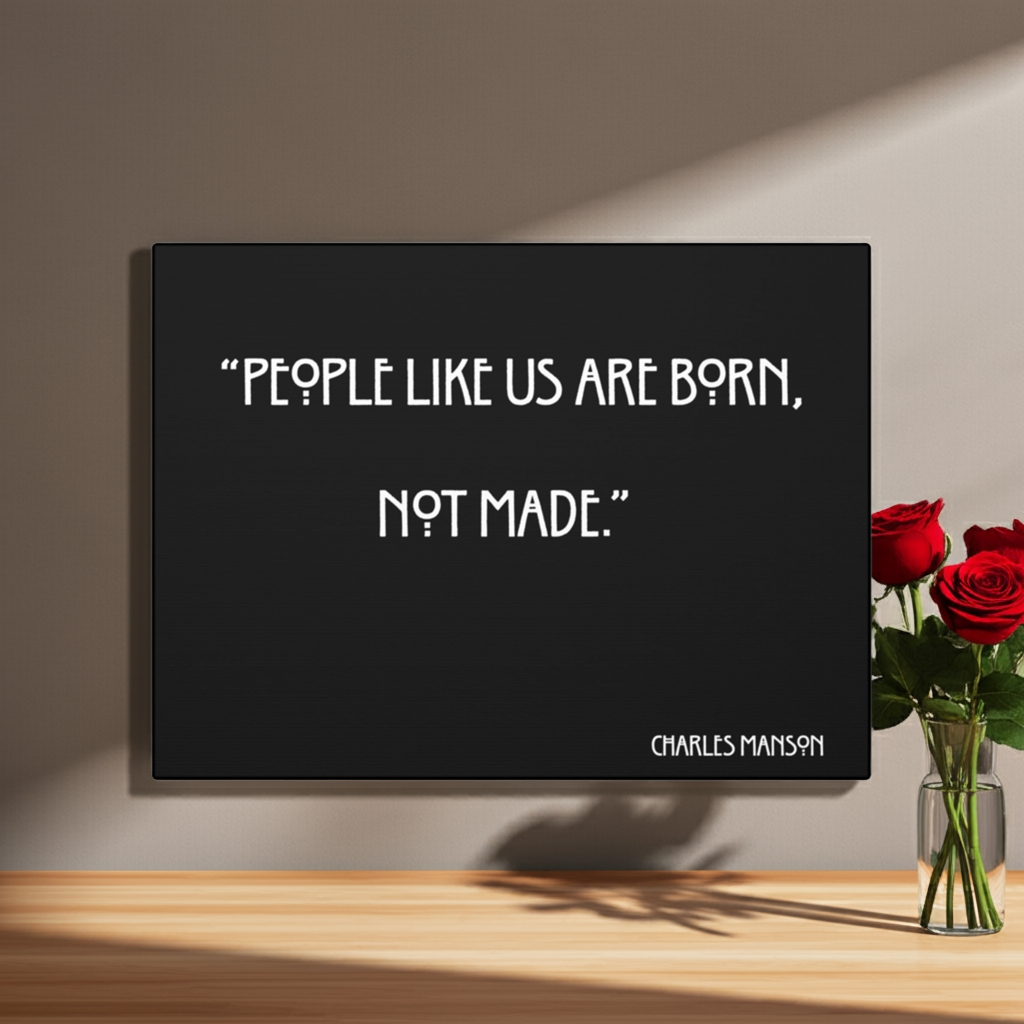 Charles Manson Quote Wall Art