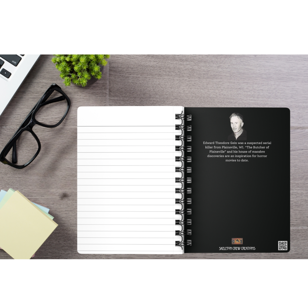 Ed Gein Quote Spiral Bound Journal