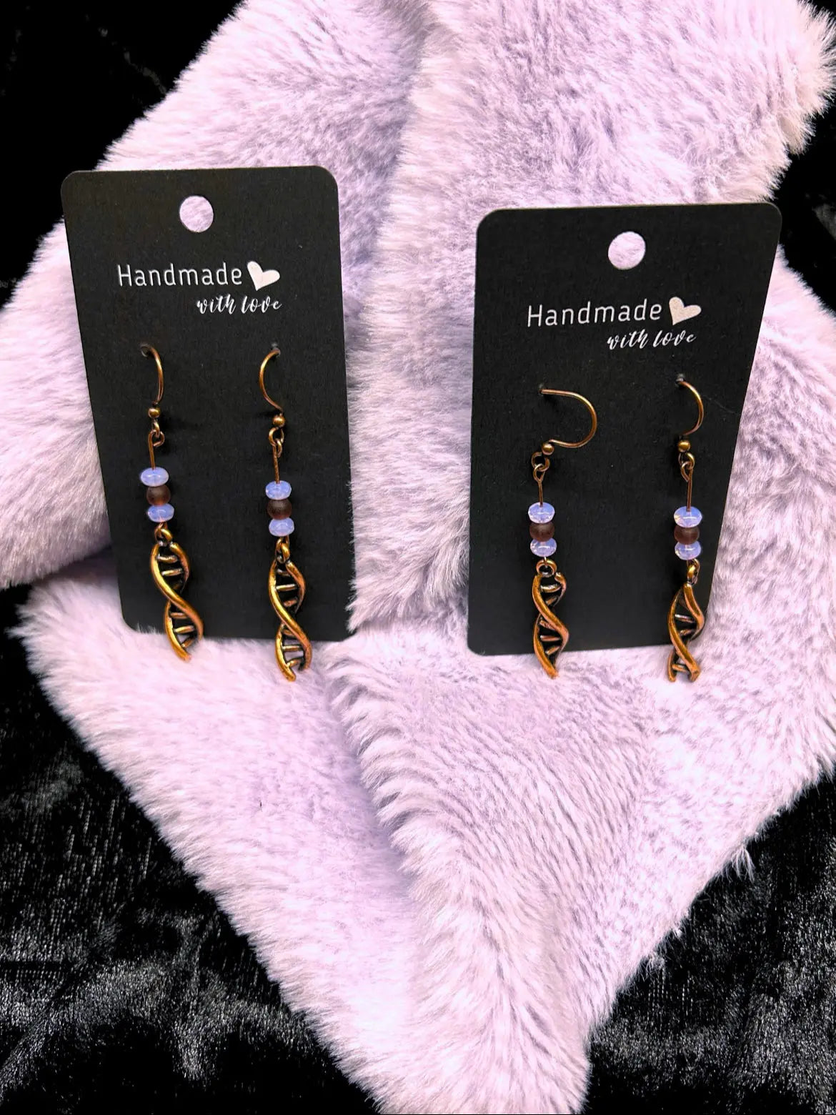 DNA Double Helix Charm Earrings Skeleton Crew Creations