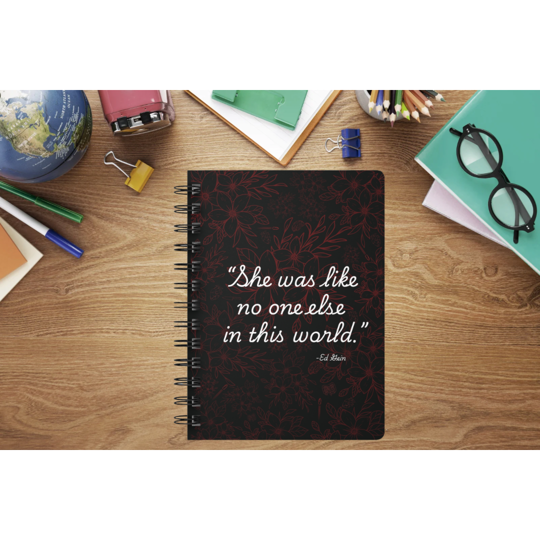 Ed Gein Quote Spiral Bound Journal