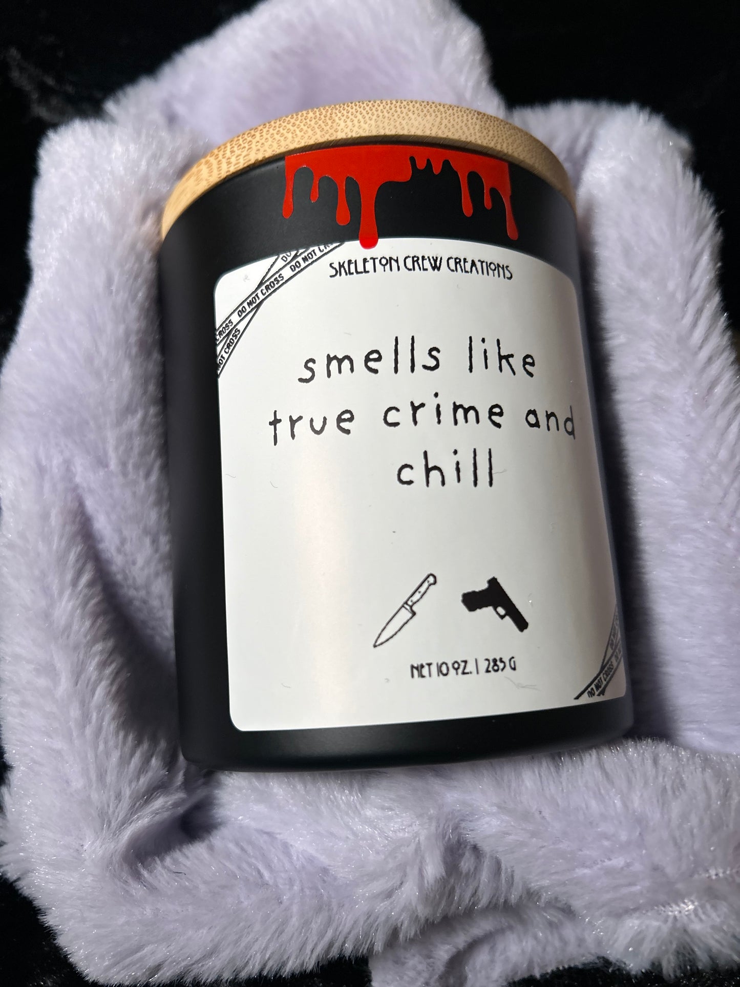 "Smells Like True Crime and Chill" Candle