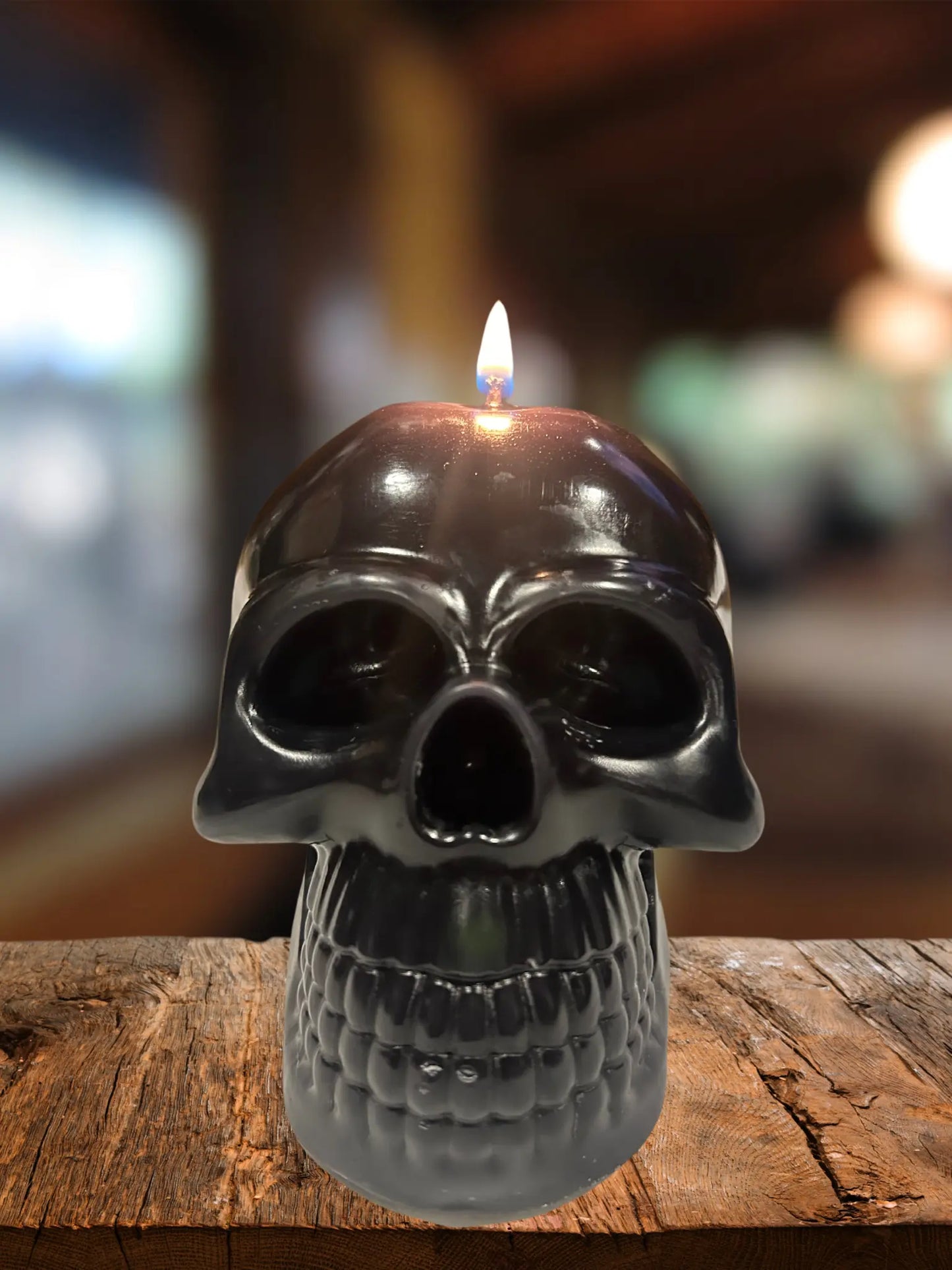 The Skull of Your Enemy - Bleeding Skull Candle Skeleton Crew Creations