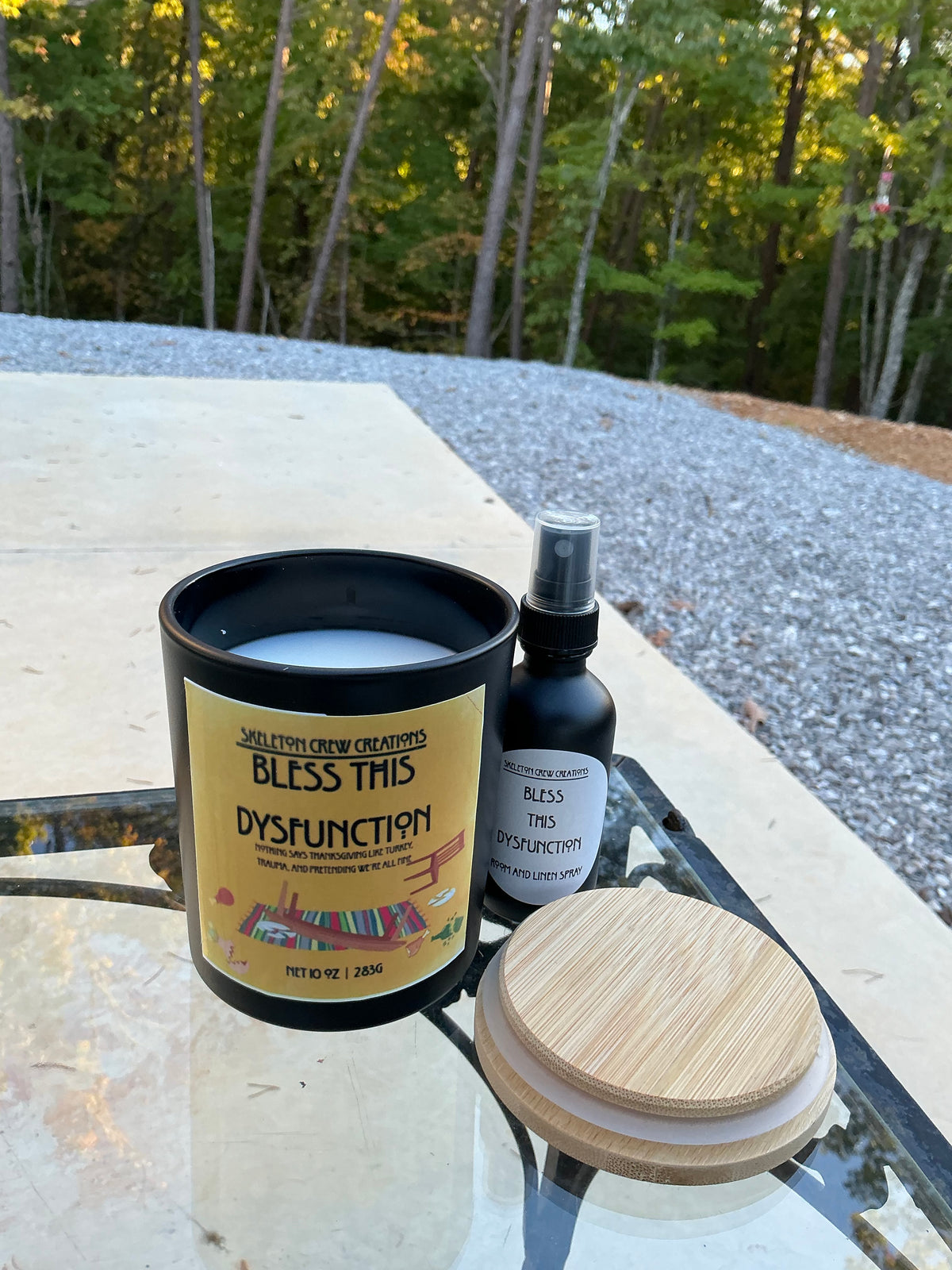 Bless This Dysfunction Candle & Room Spray Bundle