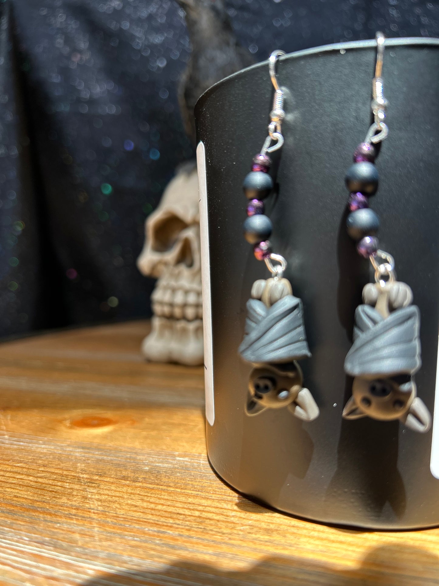 Cute Hanging Bats Earrings