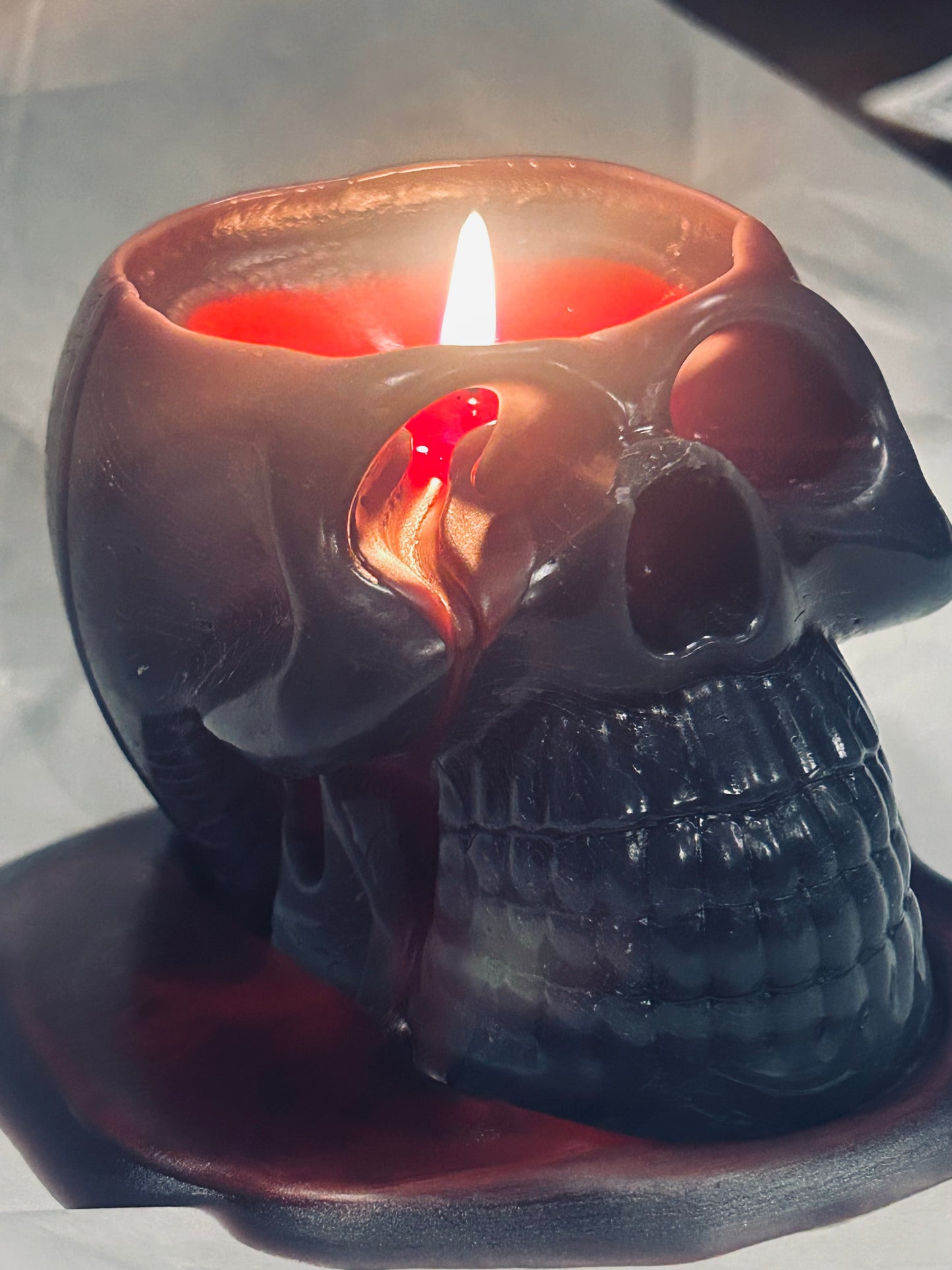 The Skull of Your Enemy - Bleeding Skull Candle