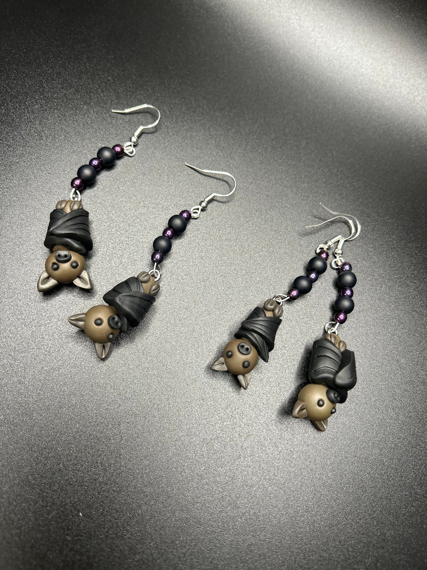 Cute Hanging Bats Earrings