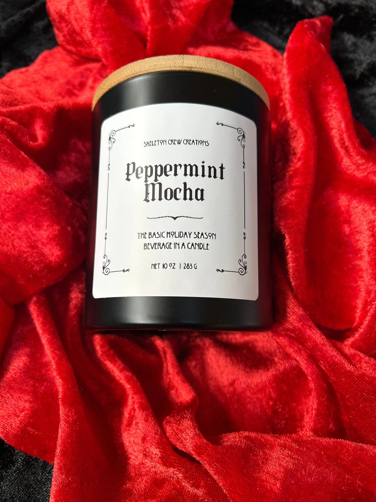 Peppermint Mocha Candle Skeleton Crew Creations