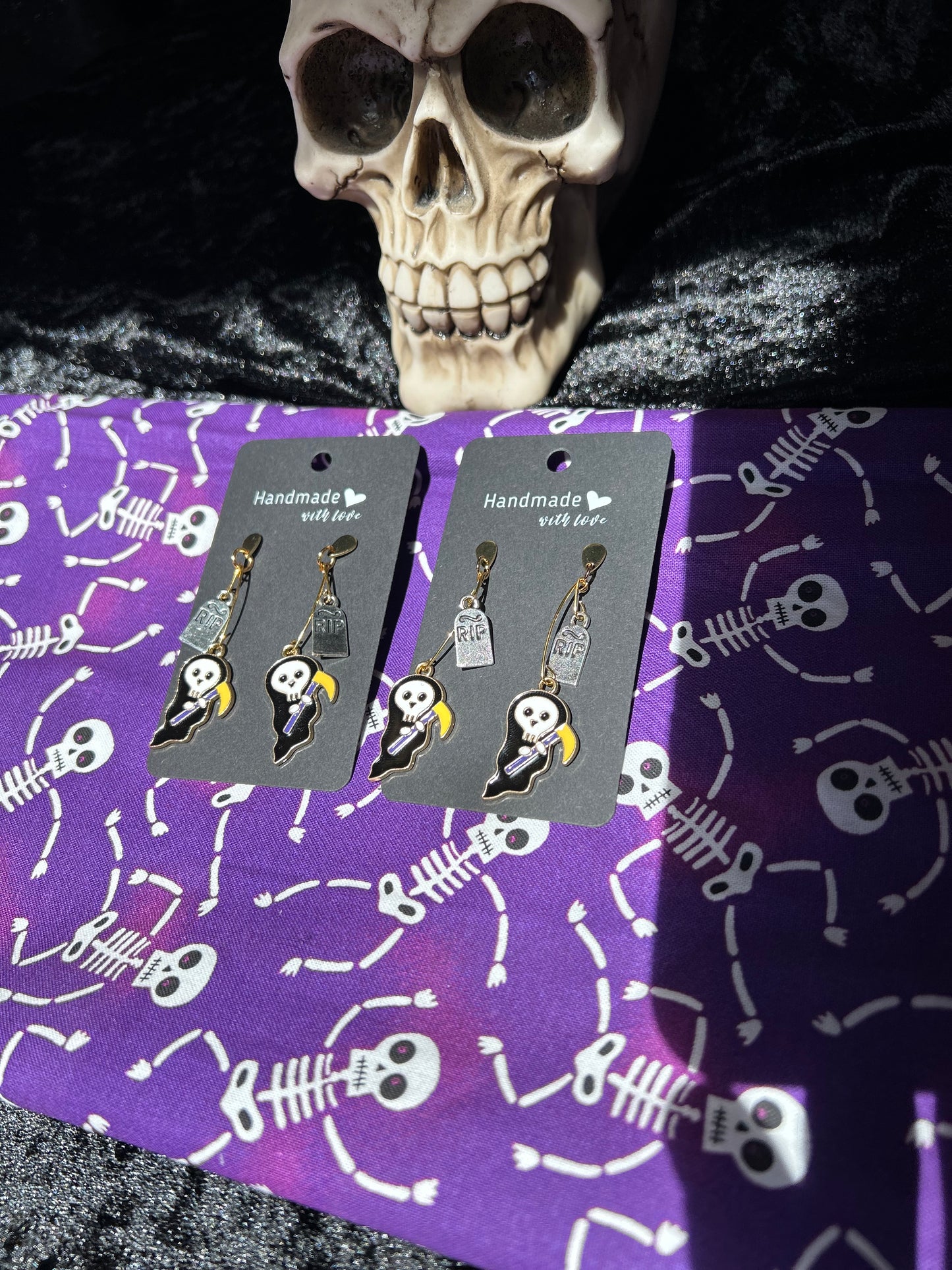 Grim Reaper RIP Earrings