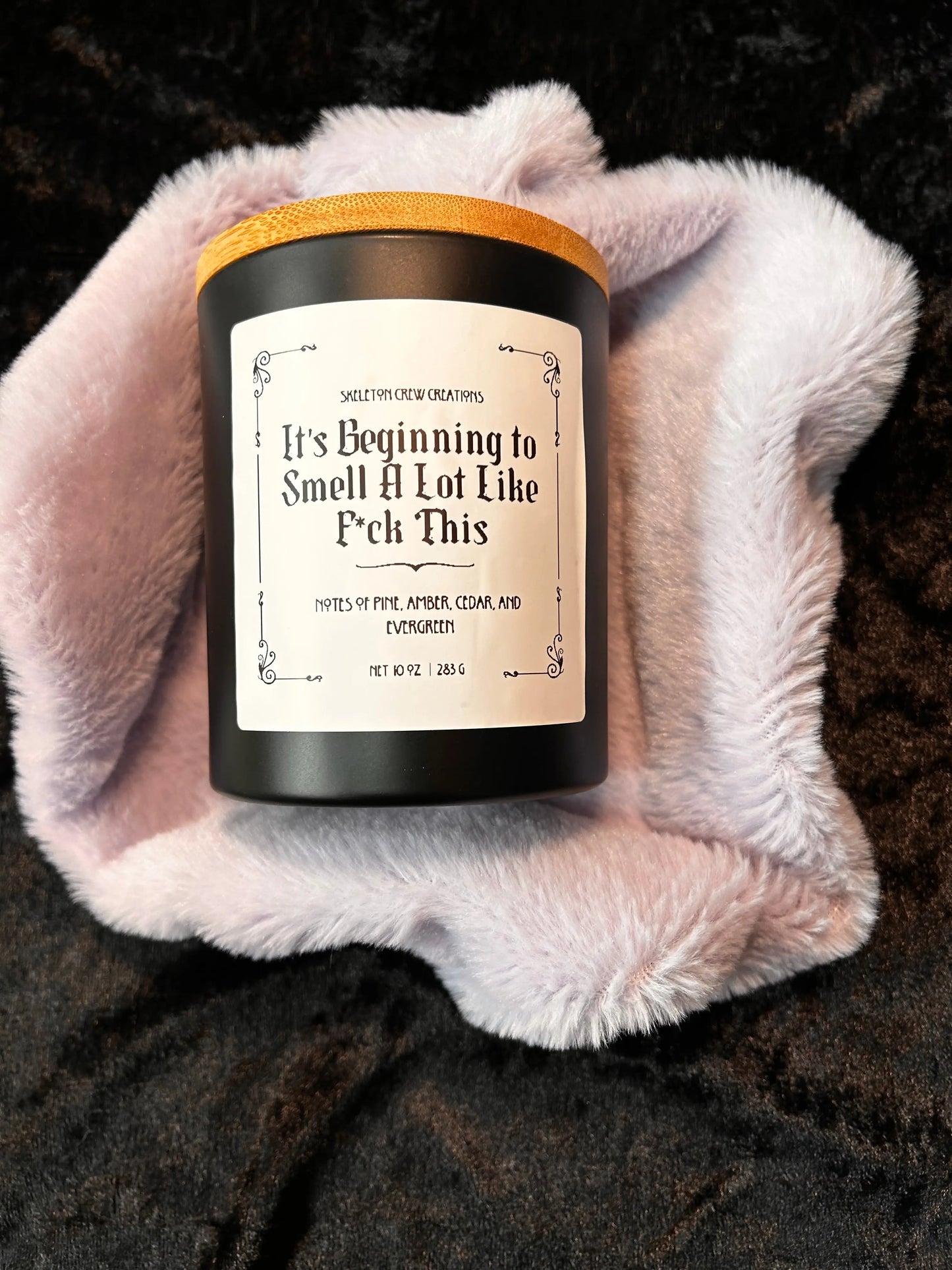 "It's Beginning to Smell a Lot Like F*ck This" - Christmas Tree Scent Candle Skeleton Crew Creations