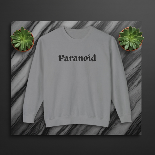 "Paranoid" Crewneck Sweater