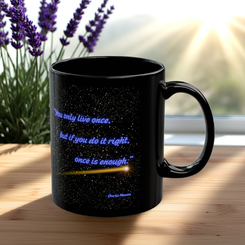 The More You Know - Charlie Manson Style Inspirational Quote Mug