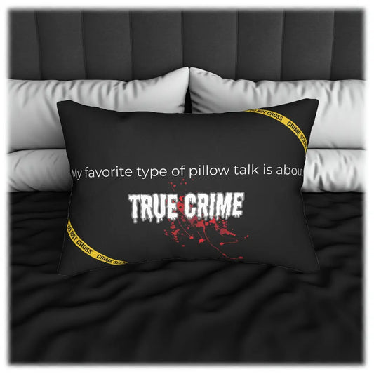 My Favorite Pillow Talk is About True Crime Throw Pillow Printify