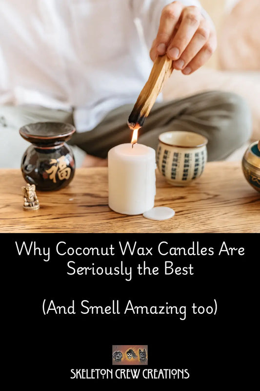 Why I Use Coconut Wax for Our Candles Skeleton Crew Creations