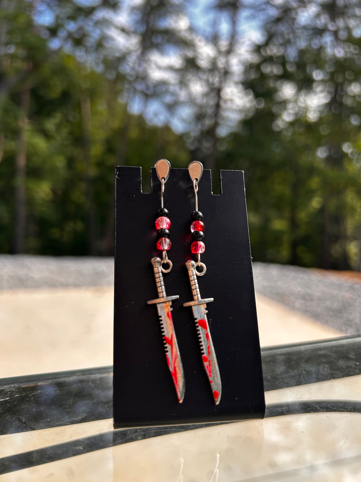 Bloody Knife Earrings