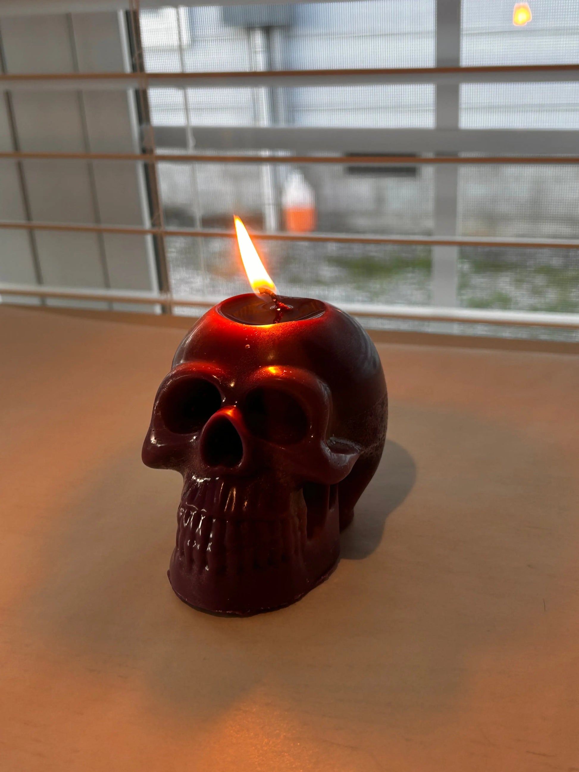 The Skull of Your Enemy - Bleeding Skull Candle (Pastel Edition) Skeleton Crew Creations