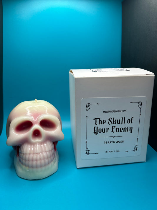 The Skull of Your Enemy - Bleeding Skull Candle