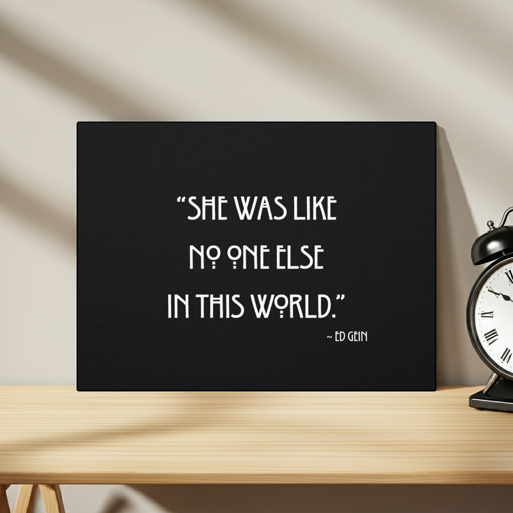 Ed Gein Quote Wall Art