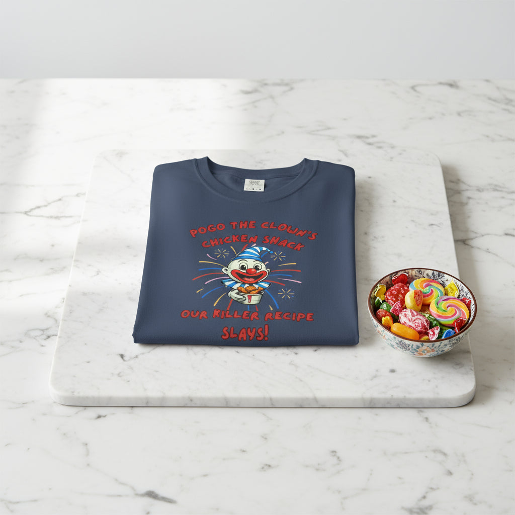 Pogo the Clown Fried Chicken Shirt - John Wayne Gacy Inspired Tee