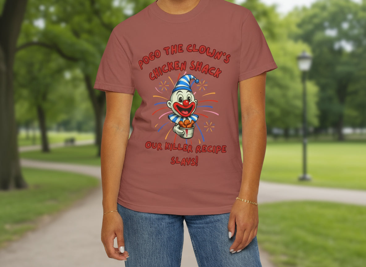 Pogo the Clown Fried Chicken Shirt - John Wayne Gacy Inspired Tee