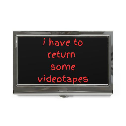 "I Have to Return Some Videotapes" American Psycho Themed Business Card Holder