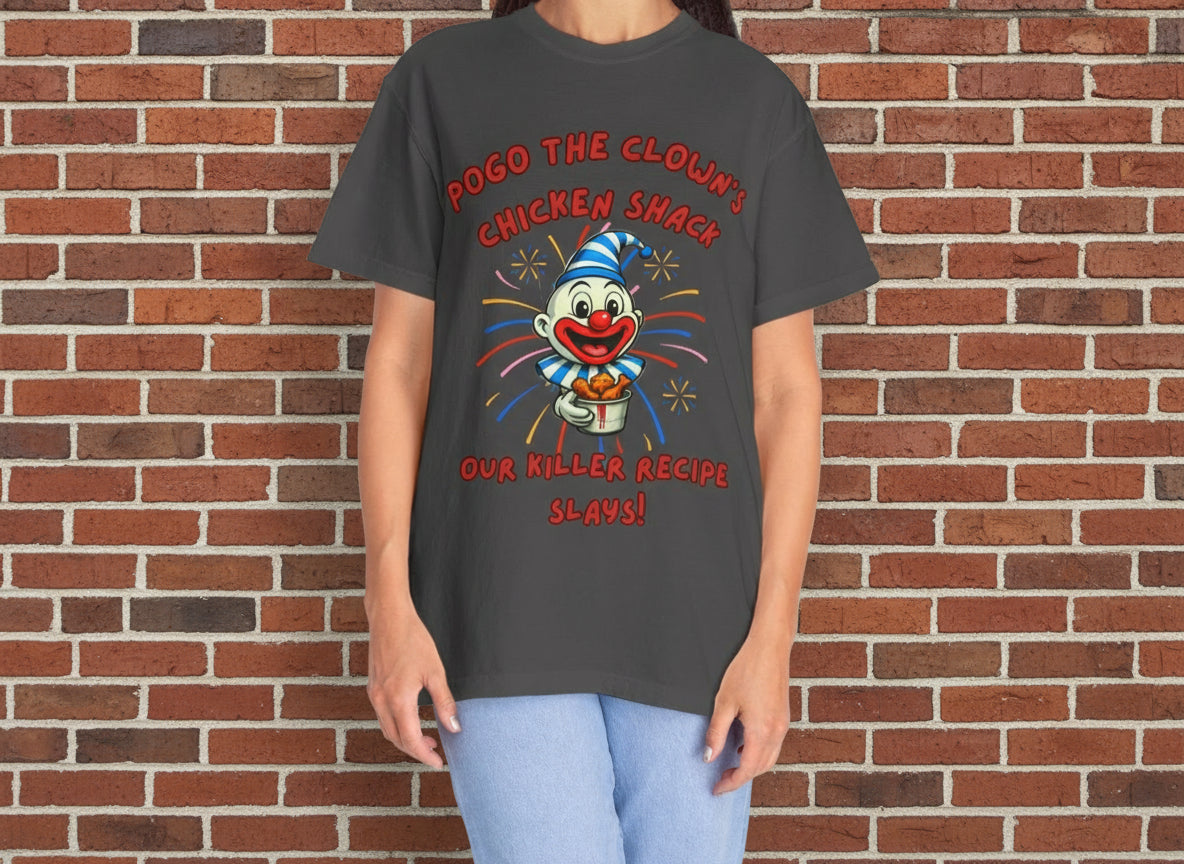 Pogo the Clown Fried Chicken Shirt - John Wayne Gacy Inspired Tee