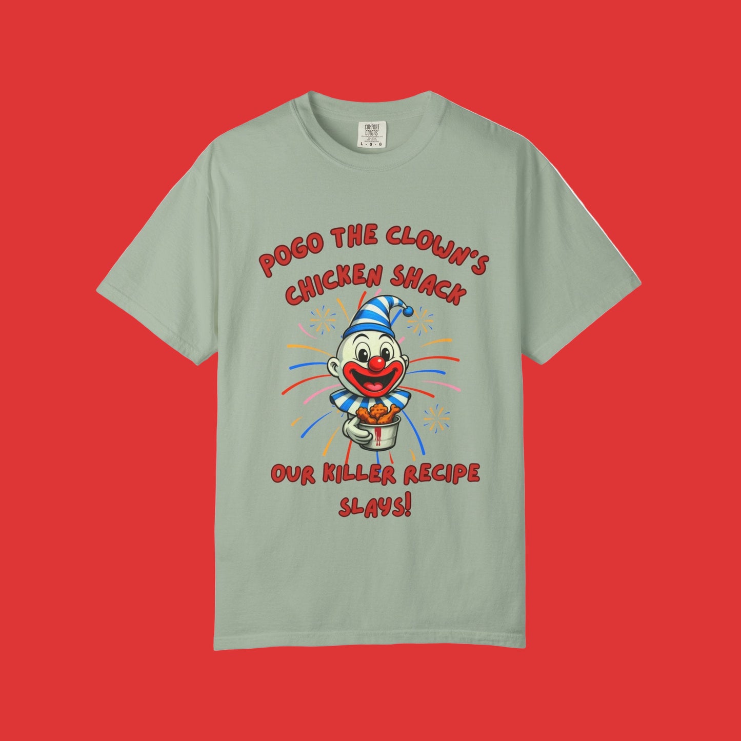 Pogo the Clown Fried Chicken Shirt - John Wayne Gacy Inspired Tee