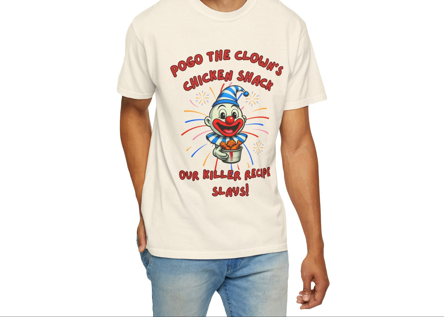 Pogo the Clown Fried Chicken Shirt - John Wayne Gacy Inspired Tee