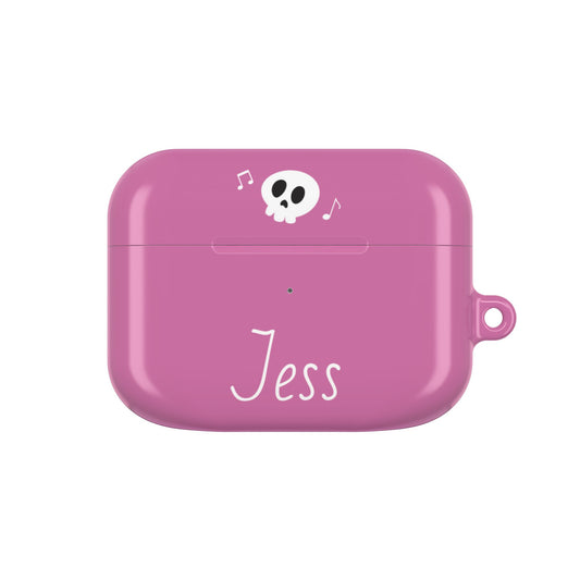 Pink Personalized AirPods Case