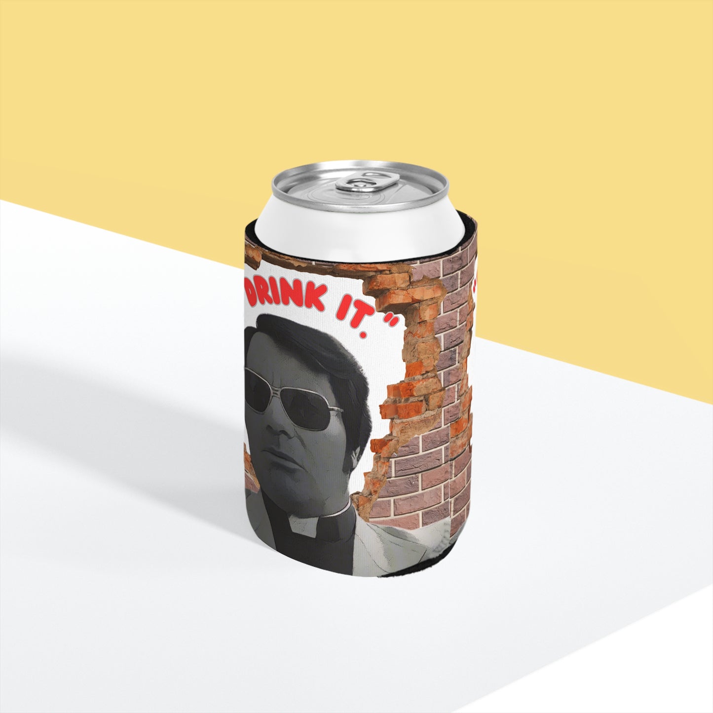 Jim Jones "Drink It." Beer Koozie