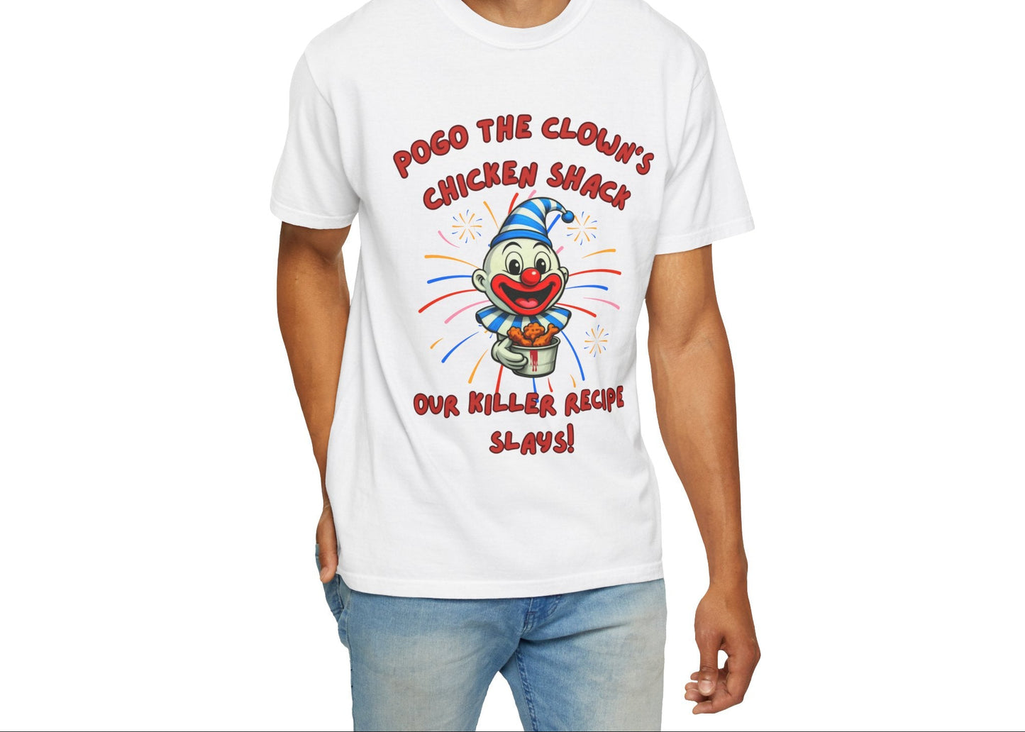 Pogo the Clown Fried Chicken Shirt - John Wayne Gacy Inspired Tee
