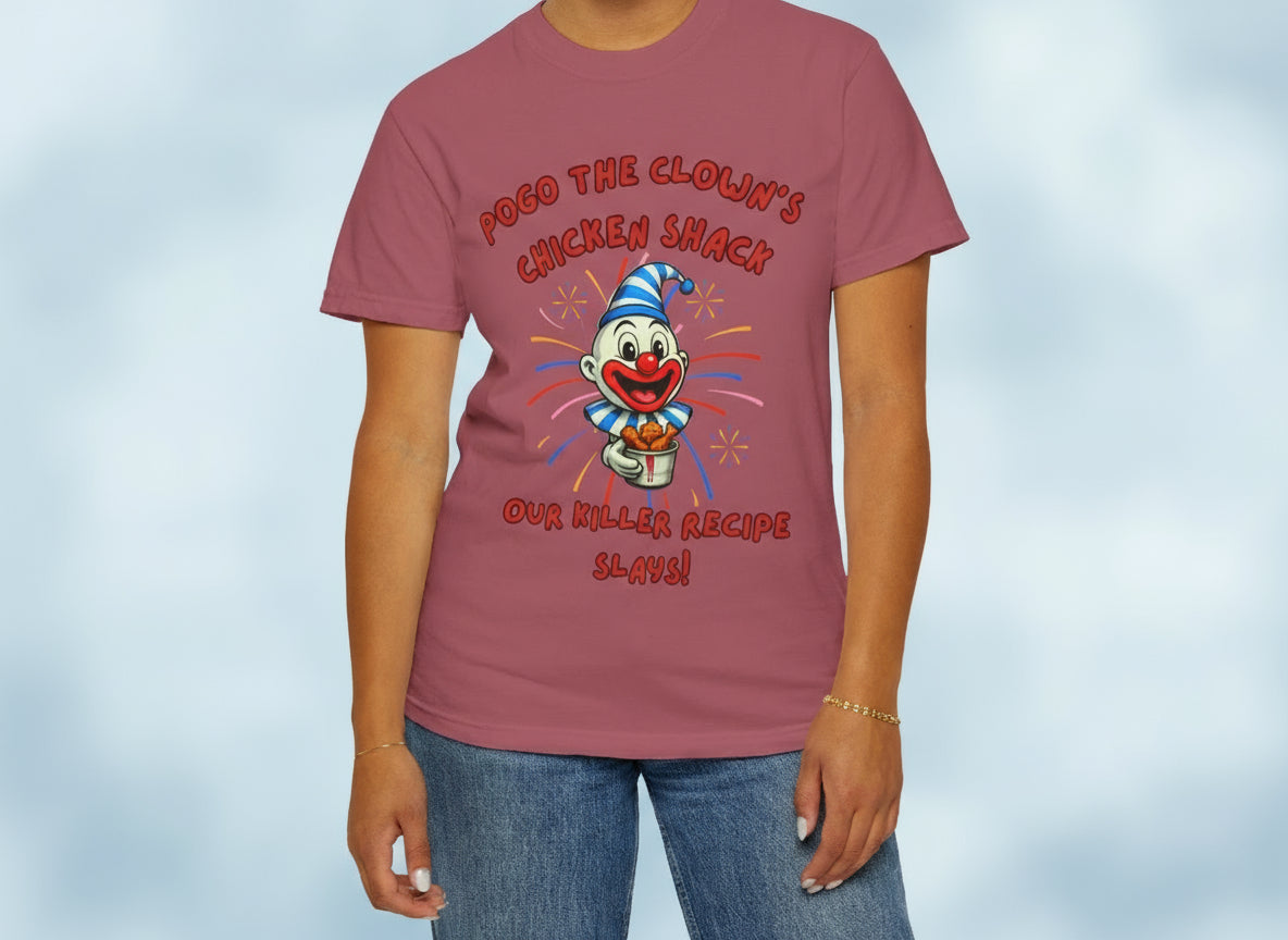 Pogo the Clown Fried Chicken Shirt - John Wayne Gacy Inspired Tee