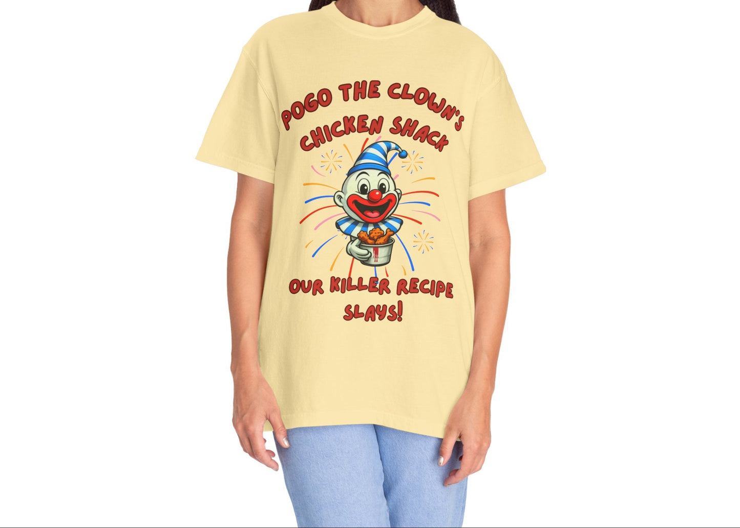 Pogo the Clown Fried Chicken Shirt - John Wayne Gacy Inspired Tee