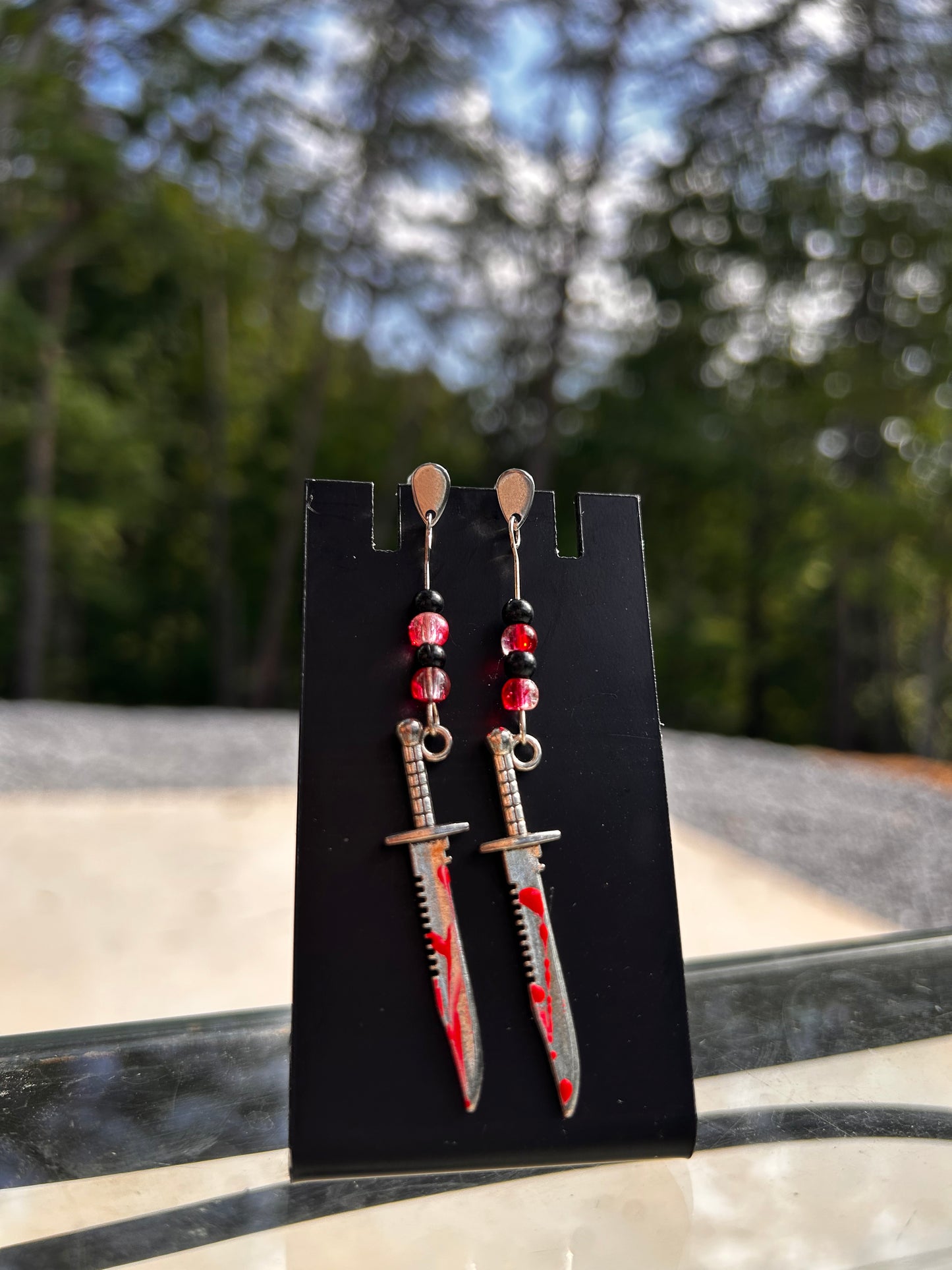 Bloody Knife Earrings
