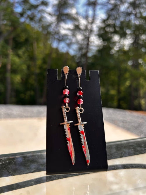 Bloody Knife Earrings