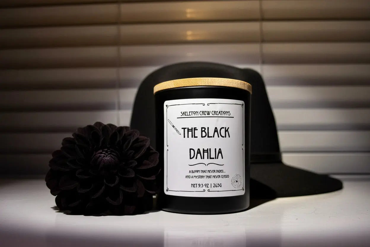 The Black Dahlia - True Crime Candle Collection Skeleton Crew Creations