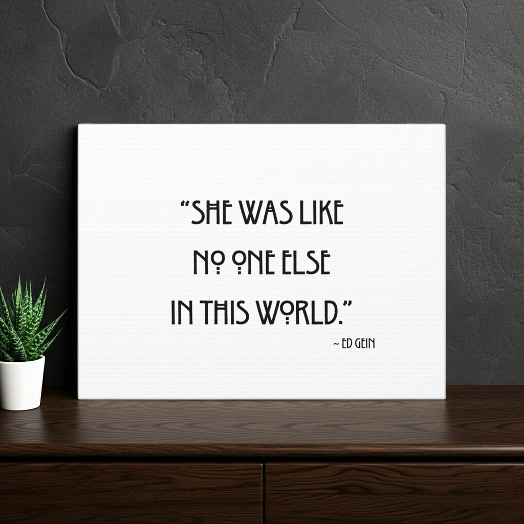 Ed Gein Quote Wall Art